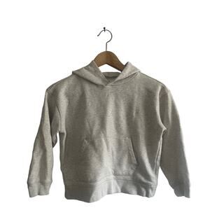Crewcuts pullover hoodie sweatshirt light gray size small 6/7